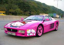 hello kitty  la voiture